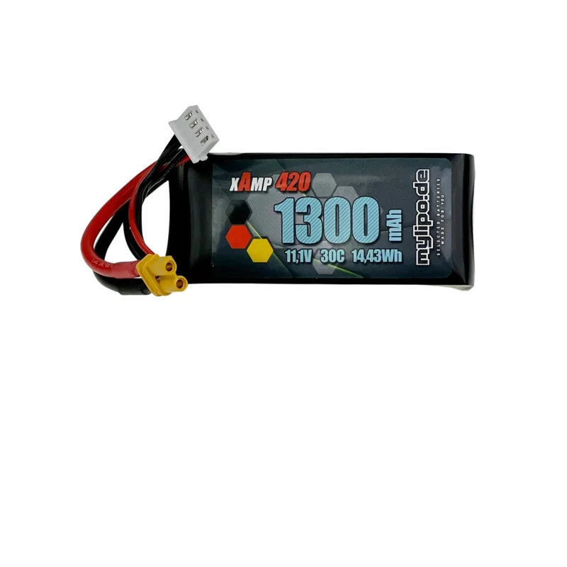 Bonka Airsoft Lipo Akku 1300mAh 3S 11,1V 20C-3-Dean Tri-Panel