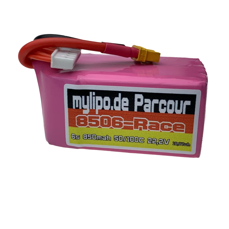 Mylipo Lipo Akku 850mAh 22,2V 6S 50C FPV Parcour XT30
