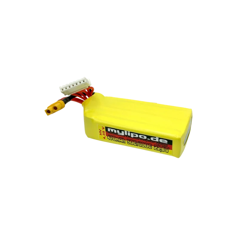 Mylipo Lipo Akku 470mAh 22,8V HV 6S 50C/100C FPV 6S