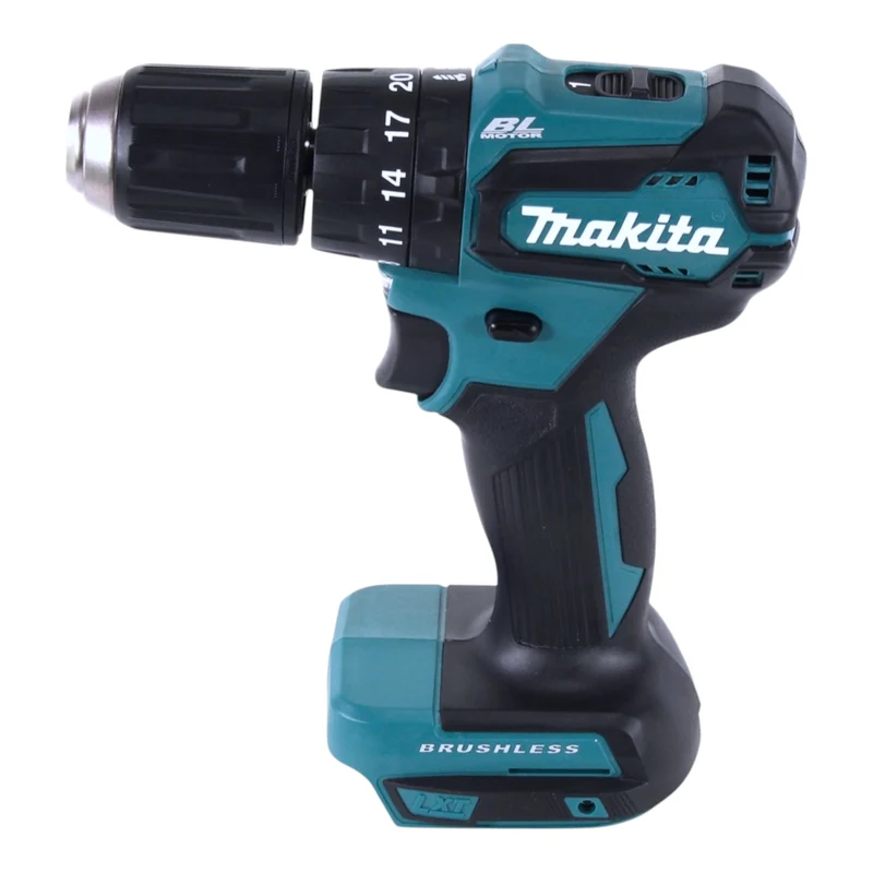 Makita DHP 483 Z Akku Schlagbohrschrauber 18 V 40 Nm Brushless + 22 tlg. Bit Set - ohne Akku, ohne Ladegerät