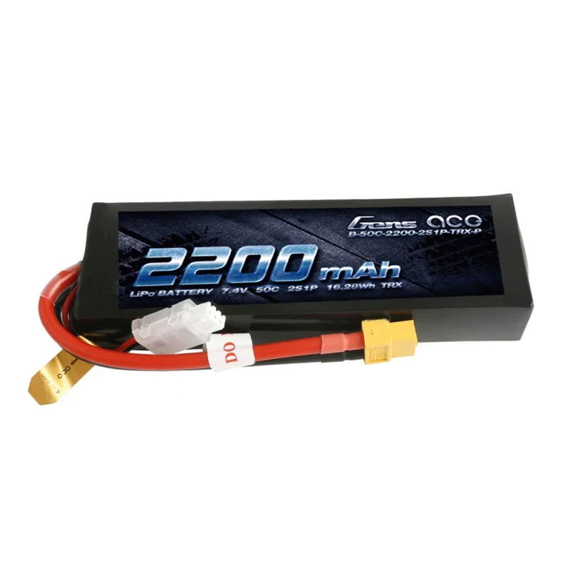 Gens Ace 2200mAh 7,4V 50C 2S1P Lipo Akku mit XT60 Stecker