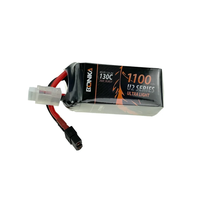 Bonka 6S 1100mAh 22,2V 130C/260C FPV XT60 Lipo Akku