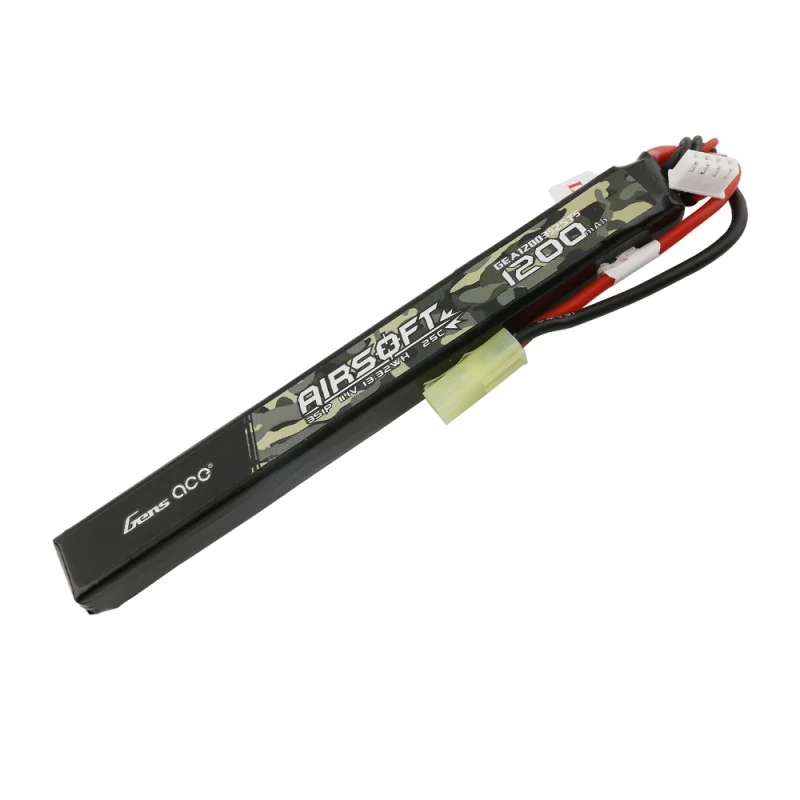 Gens Ace 25C 1200mAh 3S1P 11.1V Slim Lipo Akku mit Mini Tamiya Stecker