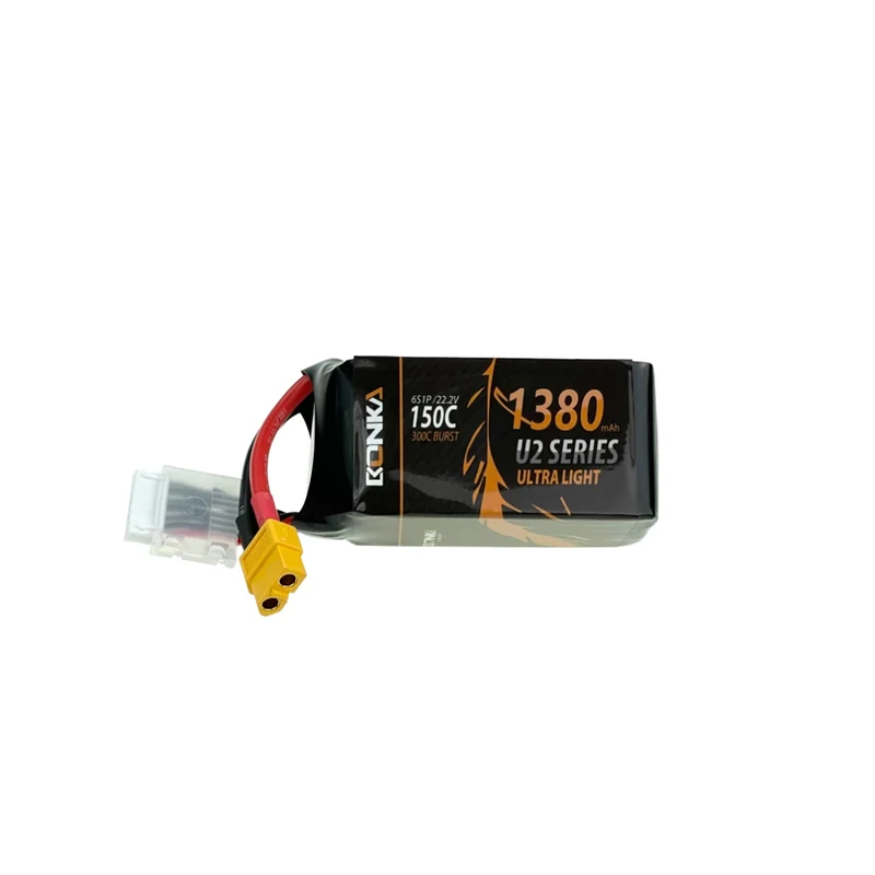 Bonka Lipo Akku 1380mAh 22,2V 150C/300C FPV XT60
