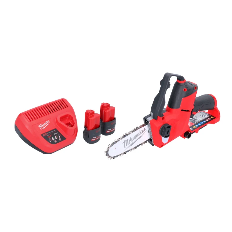 Milwaukee M12 FHS-252 Akku Astsäge 12 V 15 cm Brushless + 2x Akku 2,5 Ah + Ladegerät