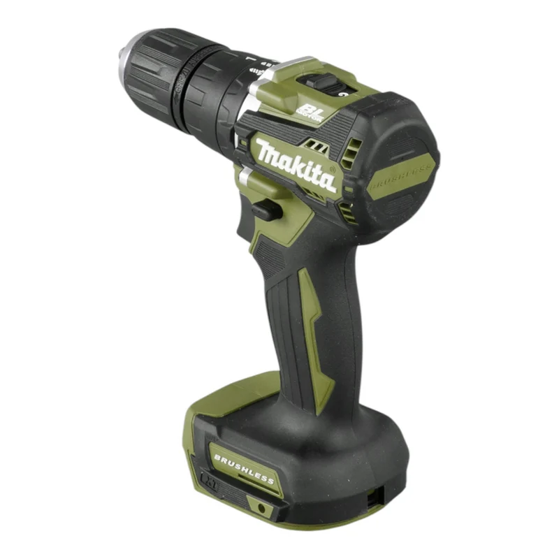 Makita DHP 487 ZO Akku Schlagbohrschrauber 18 V 40 Nm Brushless Olive Outdoor Adventure Serie + 22 tlg. Bit Set - ohne Akku, ohne Ladegerät