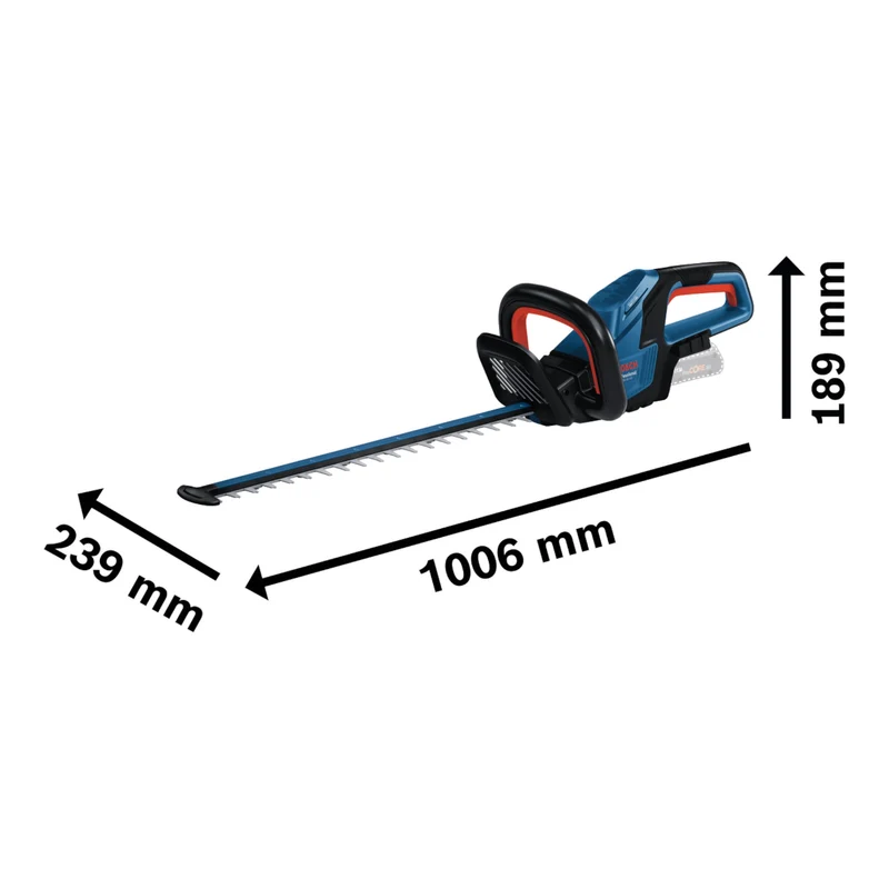 Bosch GHE 18V-50 Professional Akku Heckenschere 18 V 50 cm Brushless + 1x ProCORE Akku 5,5 Ah + Ladegerät