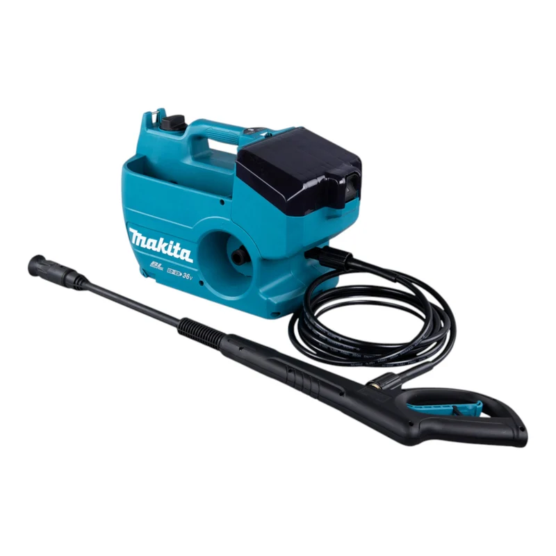Makita DHW 080 PM2K Akku Hochdruckreiniger 36 V ( 2x 18 V ) 80 bar 380 l/h Brushless + 2x Akku 4,0 Ah + Doppelladegerät