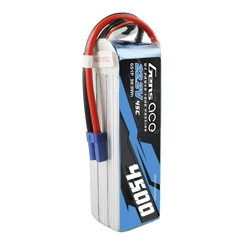 Gens Ace 4500mAh 22,2 V 45 C 6S1P Lipo-Akku für Goblin 500