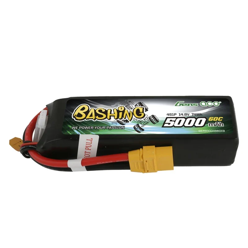Gens Ace 5000mAh 14,8 V 4S1P 60C Lipo-Akku mit XT90 Plug-Bashing-Serie