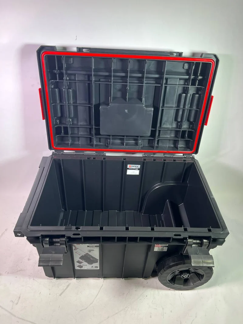 Qbrick System ONE Trolley Vario stapelbar IP66 mit Laufrädern auf Metallachse - Unvollständig