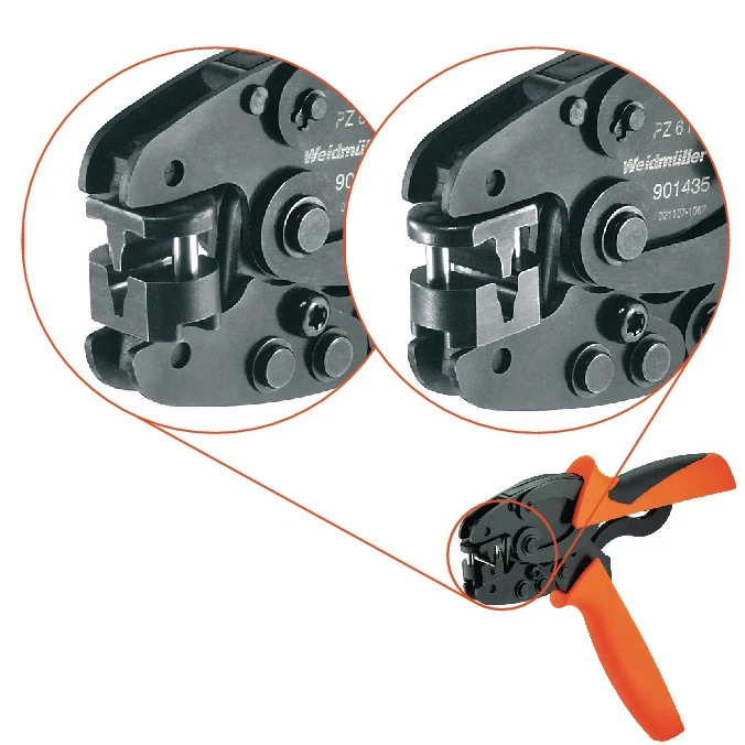 Crimpzange PZ 6 Roto Länge 200 mm 0,14–6 mm² von WEIDMÜLLER – drehbares Gesenk