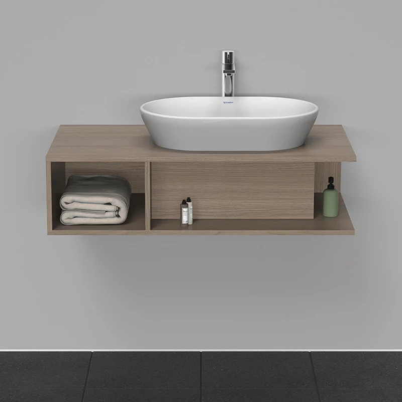 DURAVIT D-Neo WTU wandh.,1 offenes Fach l., Eiche Terra