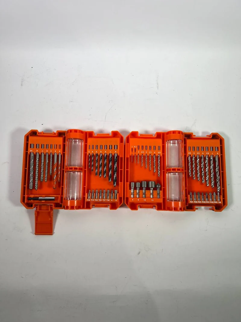 WellCut 51-teiliges Bohrer & Schraubendreher Bit Set aus HSS-Stahl, mit Magnet Bithalter & einem tragbaren Aufbewahrungskoffer ( ‎WC-DB51U ) - Neuwertig