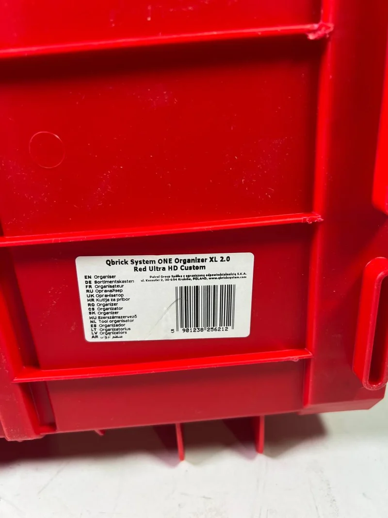 Qbrick System ONE Organizer XL 2.0 RED ULTRA HD Custom - Beschädigt
