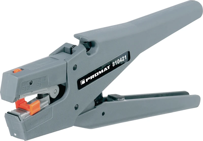 PROMAT Automatikabisolierzange 190 mm für 0,08–6 mm² – präzises Abisolieren und Schneiden