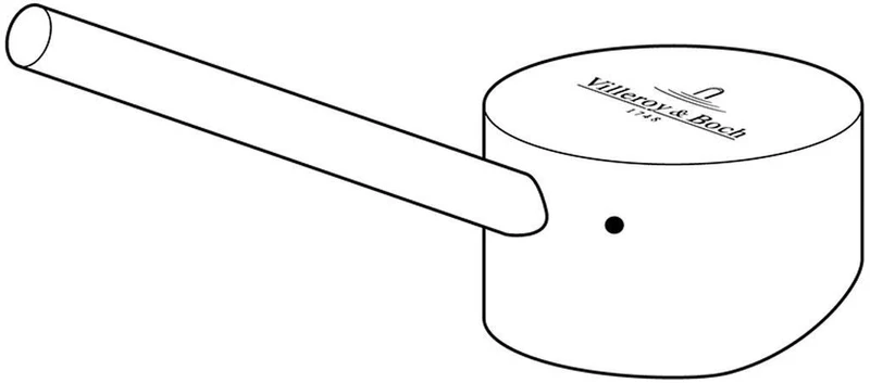 Villeroy & Boch Armaturengriff Zubehör 36,5x118x33mm Edelstahl massiv poliert