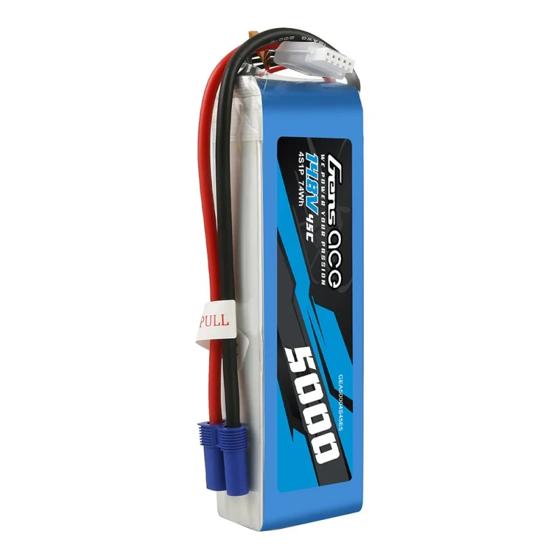Gens Ace 5000mAh 14,8V 45C 4S1P Heli Lipo Akku mit EC5 Stecker