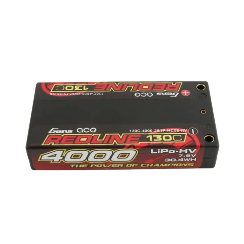 Gens Ace Redline Series 4000mAh 7.6V 130C 2S1P HardCase HV Lipo Akkupack mit Hardcase 58#