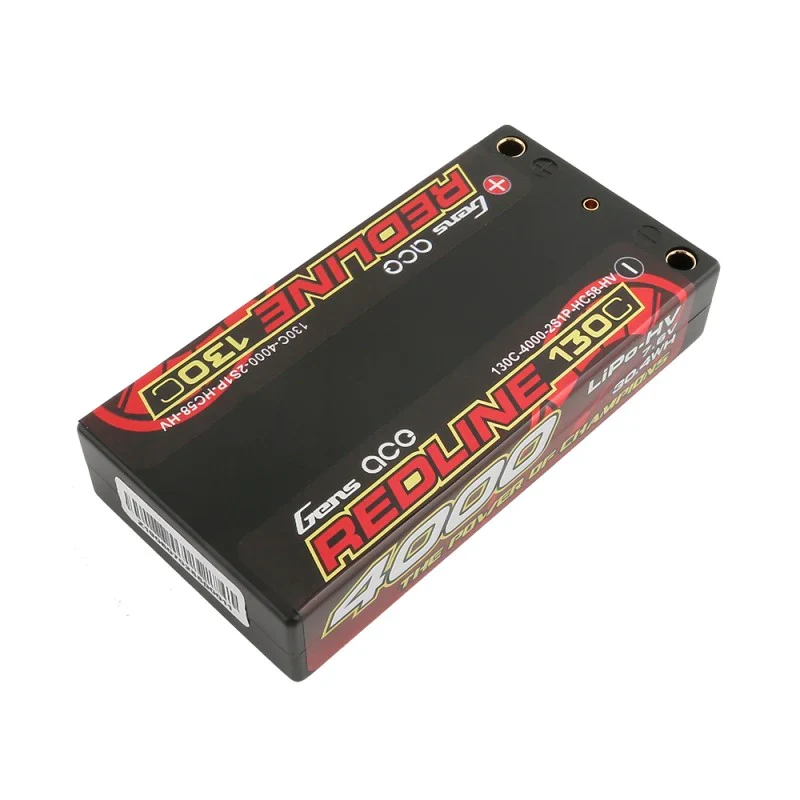 Gens Ace Redline Series 4000mAh 7.6V 130C 2S1P HardCase HV Lipo Akkupack mit Hardcase 58#
