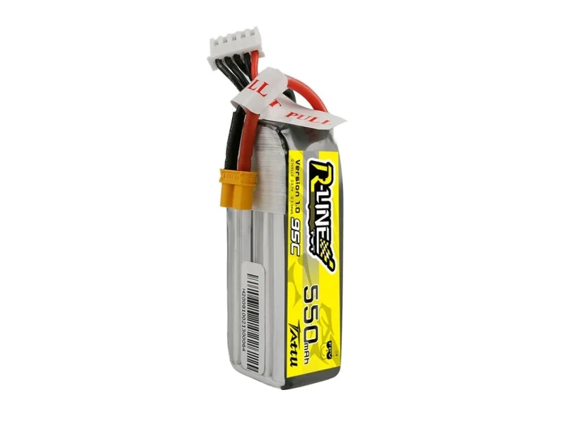 Tattu R-Line 550mAh 14.8V 4S1P 95C Lipo Akku mit XT30