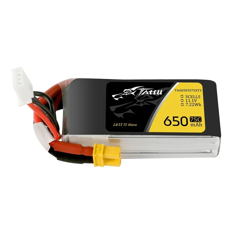 Tattu 650mAh 3S1P 75C 11.1V Lipo Akku mit XT30 Stecker