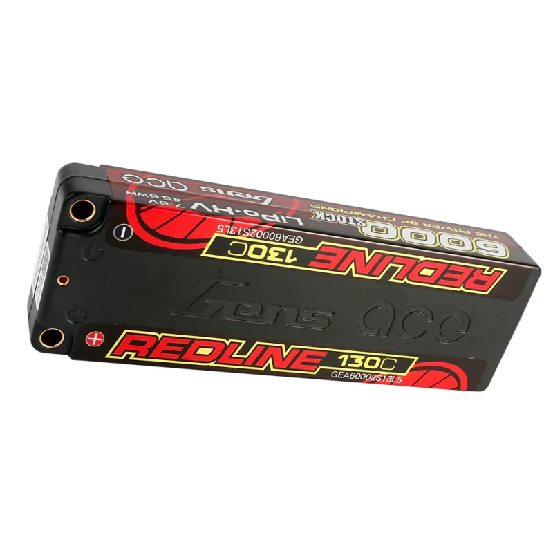 Gens Ace Redline Series 6000mAh 7,6V 130C 2S2P HardCase 57# HV Lipo Akku