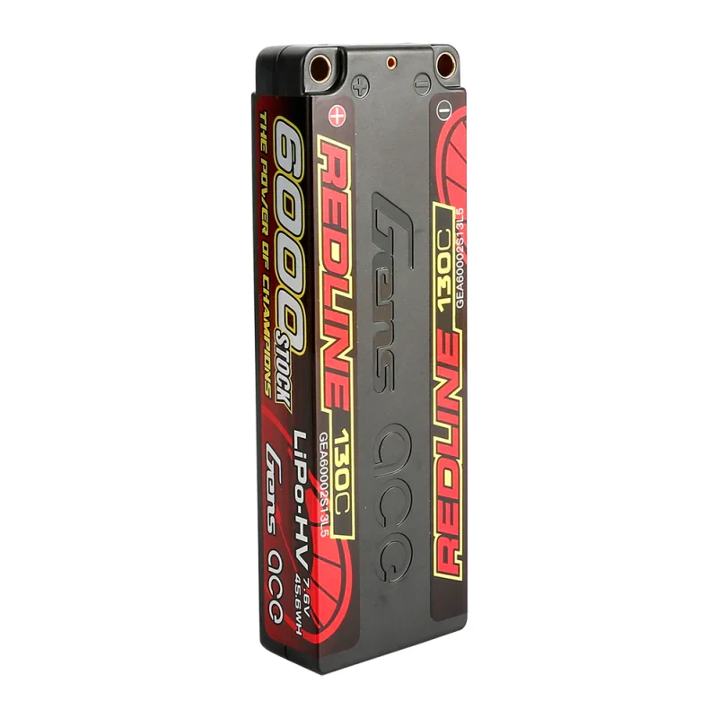 Gens Ace Redline Series 6000mAh 7,6V 130C 2S2P HardCase 57# HV Lipo Akku