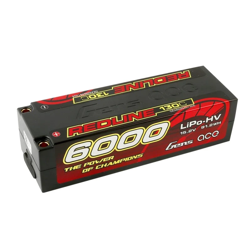 Gens Ace Redline Serie 6000mAh 15,2V 130C 4S1P HardCase HV Ultra LCG