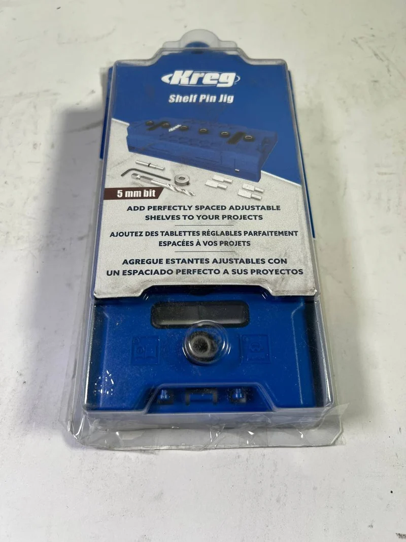 Kreg LR32 Lochreihen Bohrschablone 32 mm blau + 5 mm Bohrer - Unvollständig