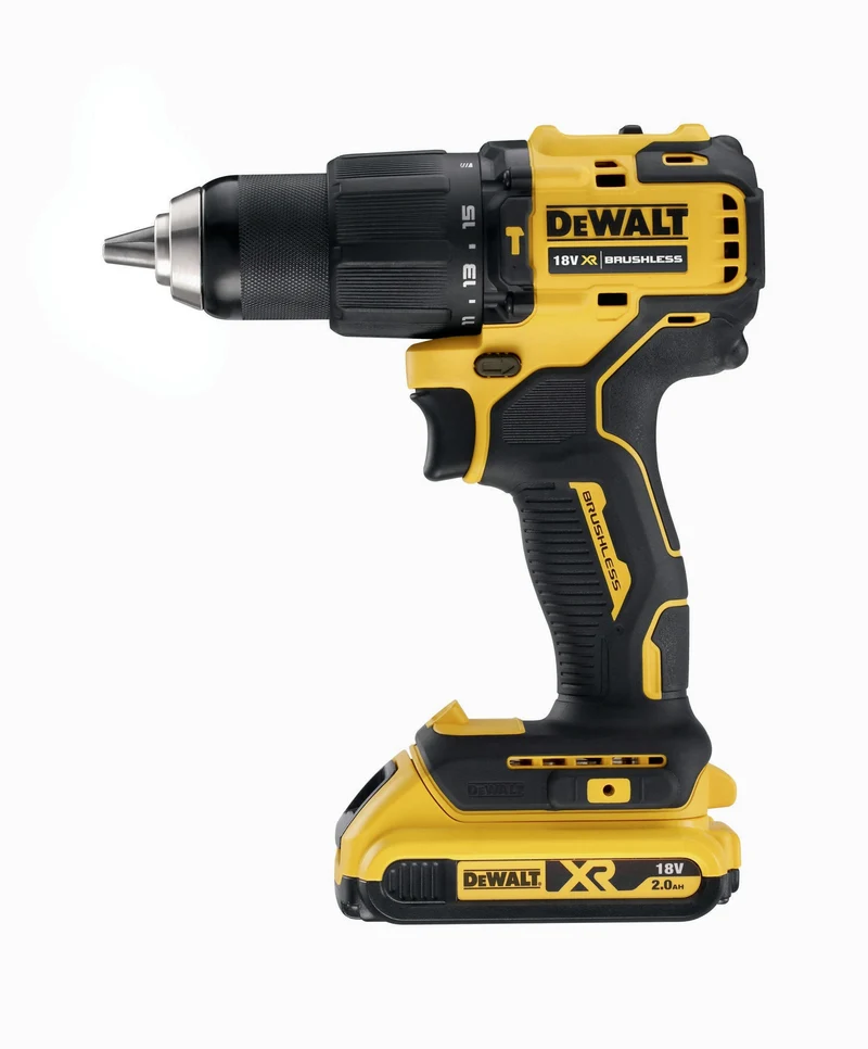 DEWALT Akku-Schlagbohrschrauber DCD709D2T 18V 2Ah 1,5-13mm bürstenlos