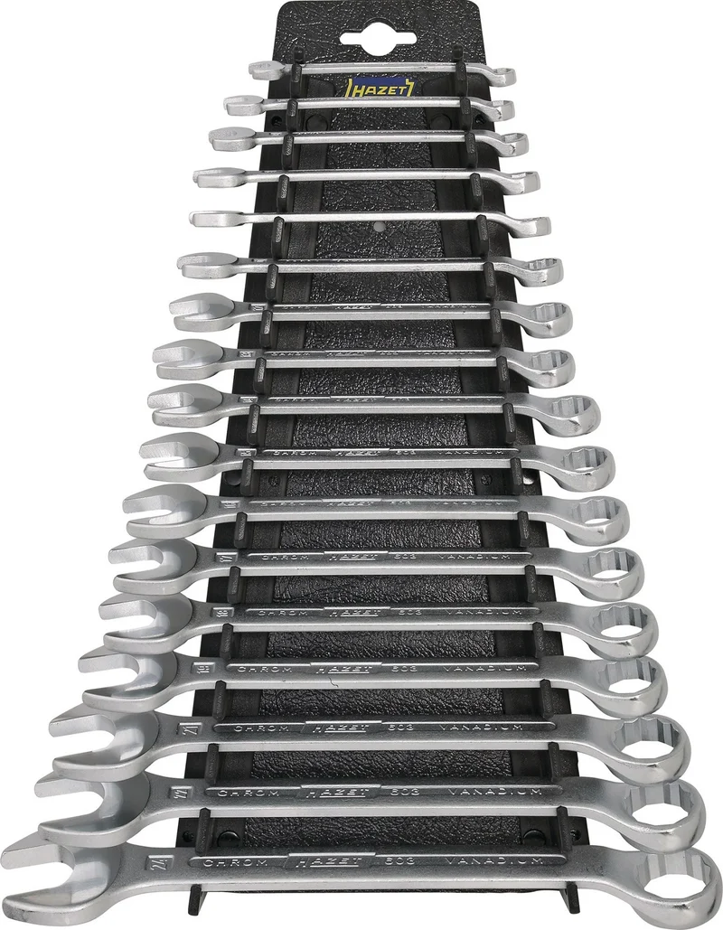 HAZET Ringmaulschlüsselsatz 603/17H 17-teilig SW 6-24 mm Form B Spezialstahl