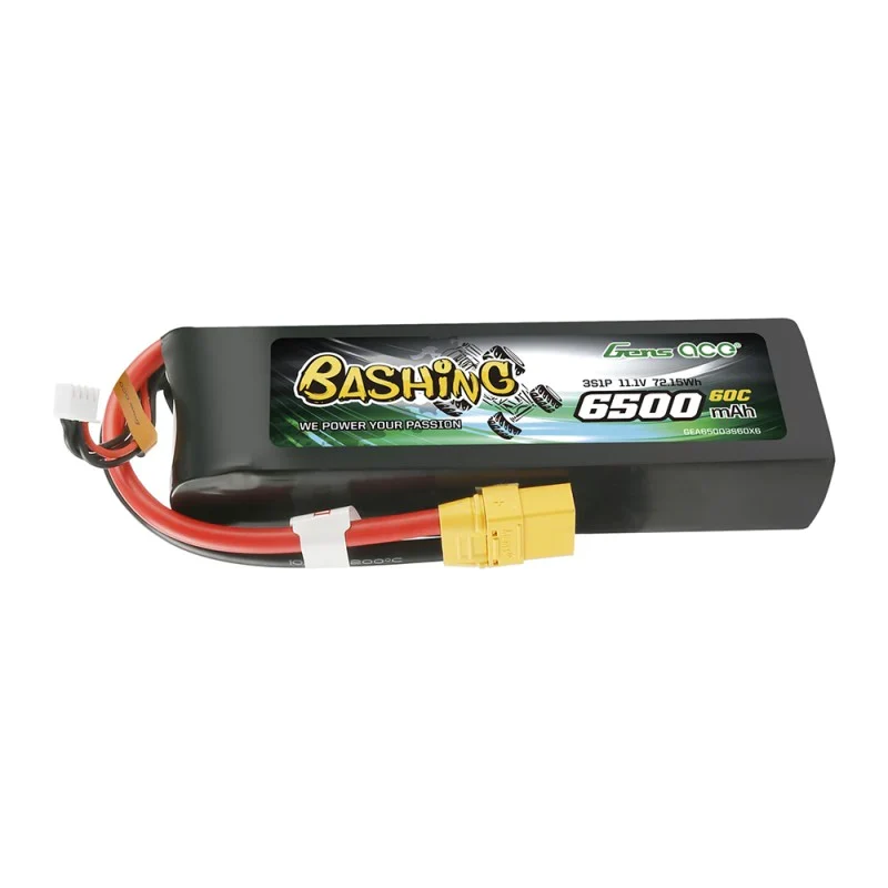Gens Ace 6500 mAh 11,1 V 60 C 3S1P Lipo-Akku mit XT90-Bashing-Serie