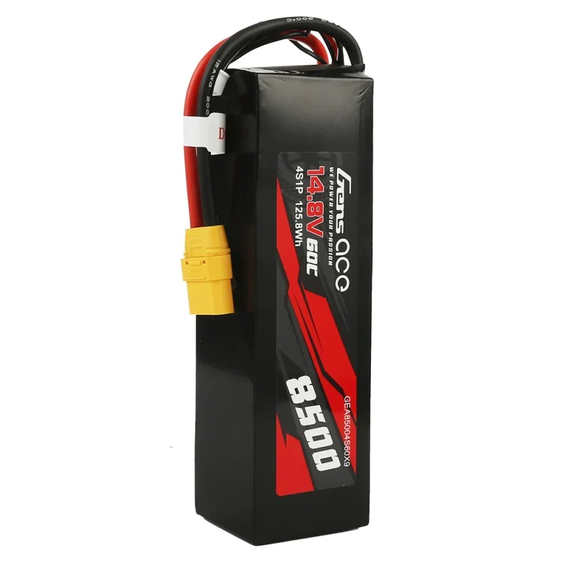 Gens Ace 8500 mAh 14,8 V 60 C 4S1P Lipo-Akku PC-Materialgehäuse mit XT90-Stecker