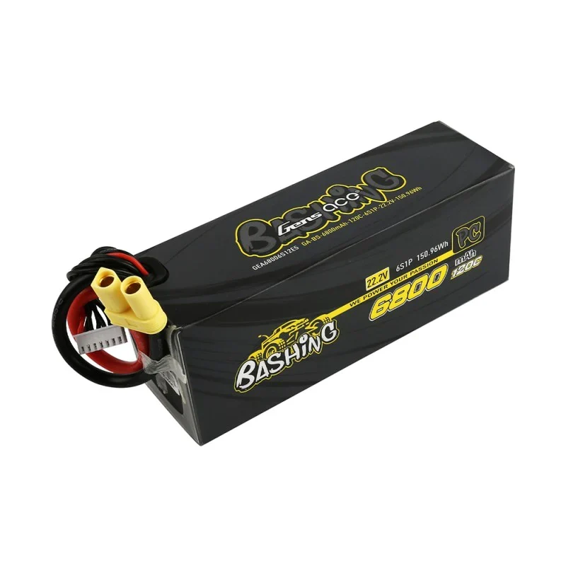 Gens Ace 6800 mAh 22,2 V 120 C 6S1P Lipo-Akkupack mit EC5-Bashing-Serie