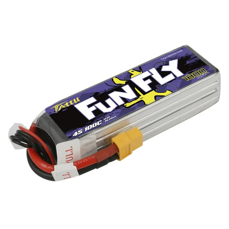 Tattu Funfly Serie 1800mAh 14.8V 100C 4S1P Lipo Akku mit XT-60 Stecker