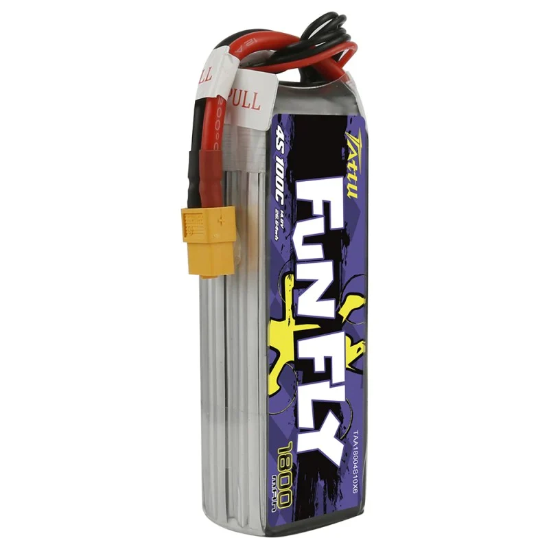 Tattu Funfly Serie 1800mAh 14.8V 100C 4S1P Lipo Akku mit XT-60 Stecker