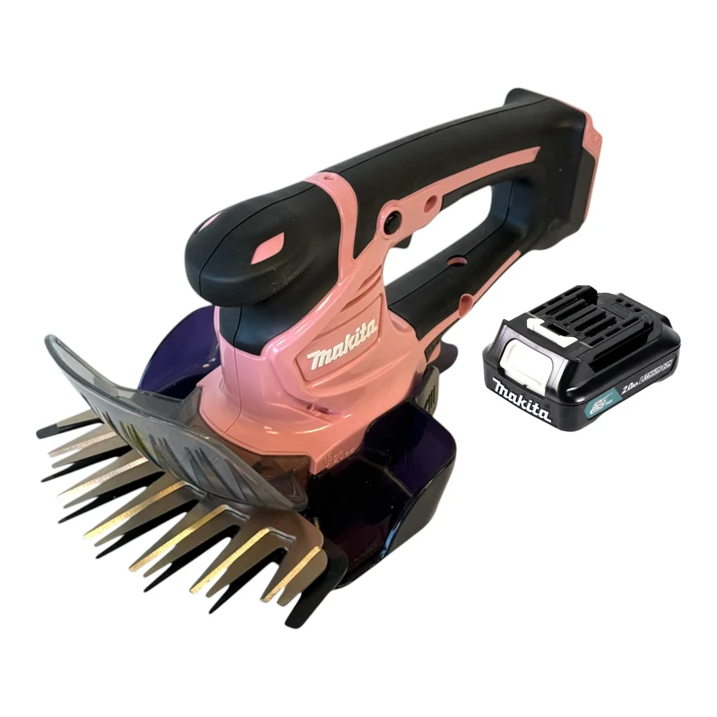 Makita UM 600 DAP Akku Grasschere 12 V max 160 mm Pink + 1x Akku 2,0 Ah - ohne Ladegerät