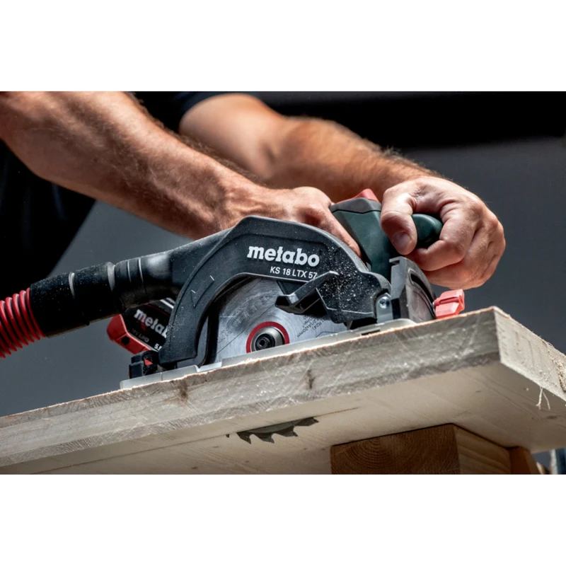 Metabo KS 18 LTX 57 Akku Handkreissäge 18 V 165 mm + 2x LiHD Akku 5,5 Ah + Ladegerät