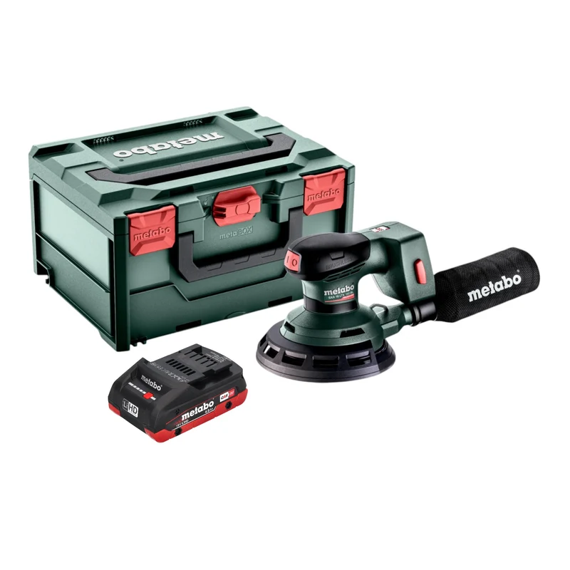 Metabo SXA 18 LTX 150 BL Akku Exzenterschleifer 18 V 150 mm Brushless + 1x LiHD Akku 4,0 Ah + metaBOX - ohne Ladegerät