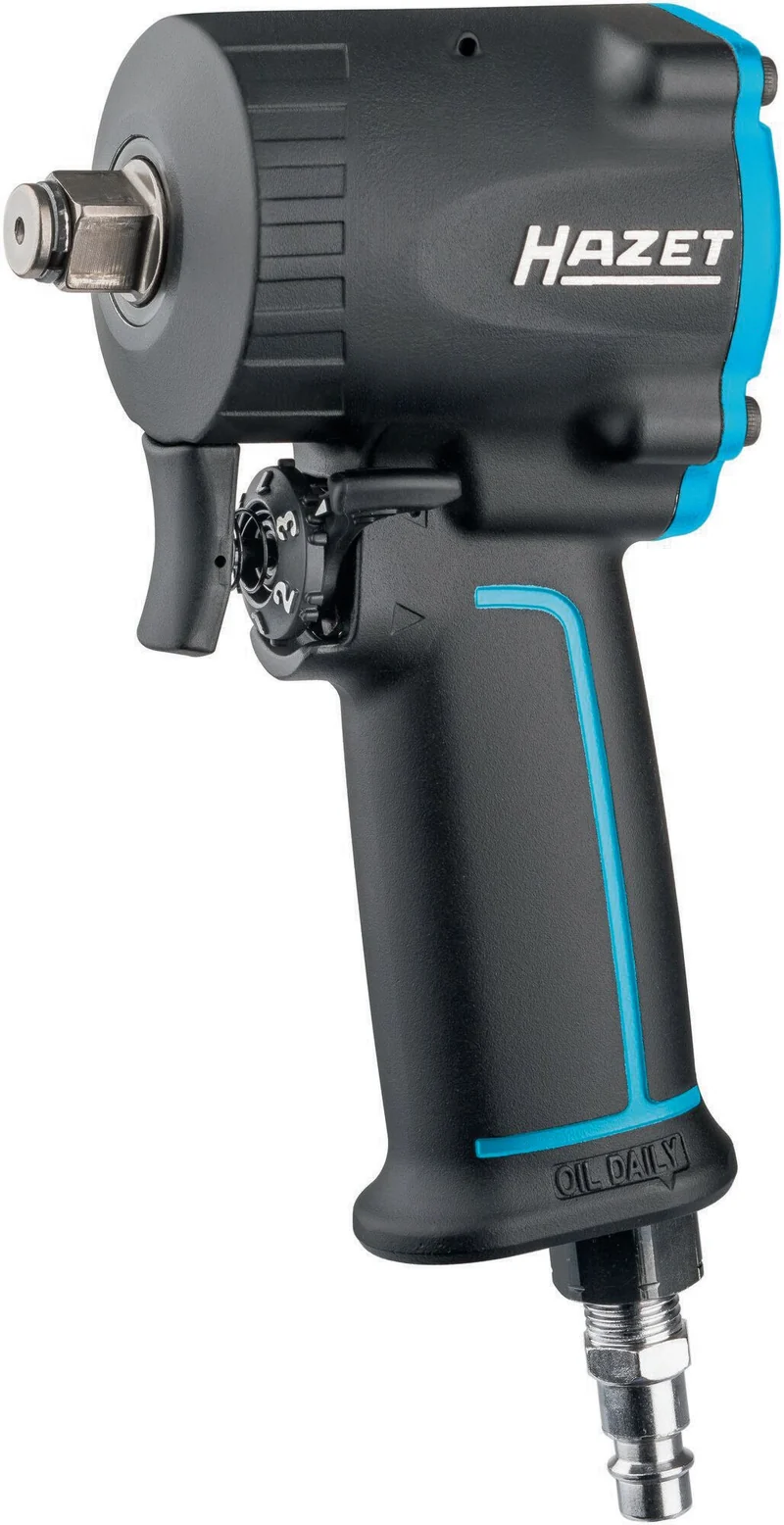 HAZET Druckluftschlagschrauber 9012M-1 12,5 mm (1/2 Zoll) A4-kt. 678 Nm – Jumbo Hammer Schlagwerk