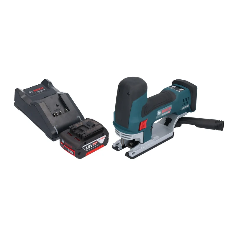 Bosch GST 18V-155 SC Professional Akku Stichsäge 18 V 155 mm Brushless + 1x Akku 5,0 Ah + Ladegerät