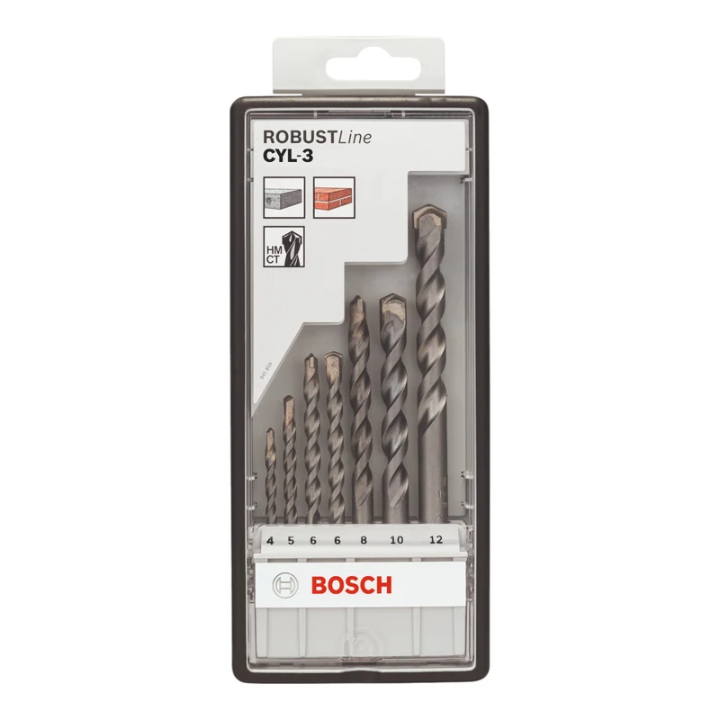 Bosch CYL-3 Bohrer Set Robust Line Betonbohrer 4 -12 mm HM 7 tlg. ( 2607010545 )