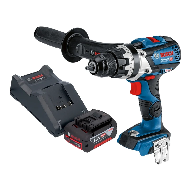 Bosch GSR 18V-110 C Professional Akku Bohrschrauber 18 V 110 Nm Brushless + 1x Akku 4,0 Ah + Ladegerät