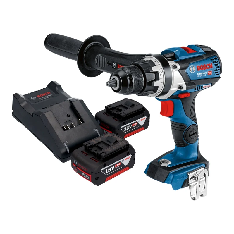 Bosch GSR 18V-110 C Professional Akku Bohrschrauber 18 V 110 Nm Brushless + 2x Akku 5,0 Ah + Ladegerät