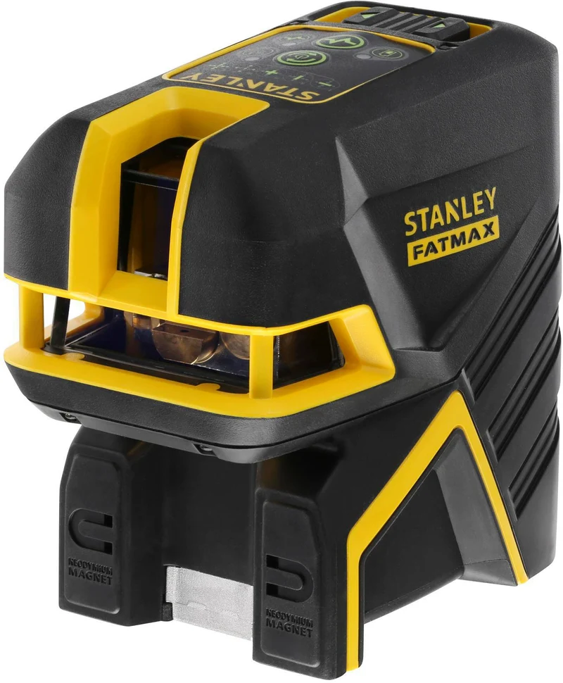 STANLEY Kreuzlinienlaser FatMax FM – Selbstnivellierender 5-Punkt-Laser mit grüner Diode, 45 m