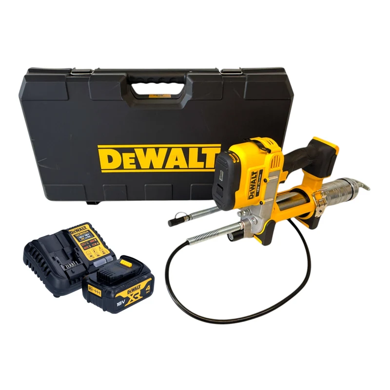 DeWalt DCGG 571 M1K Akku Fettpresse 18 V + 1x Akku 4,0 Ah + Ladegerät