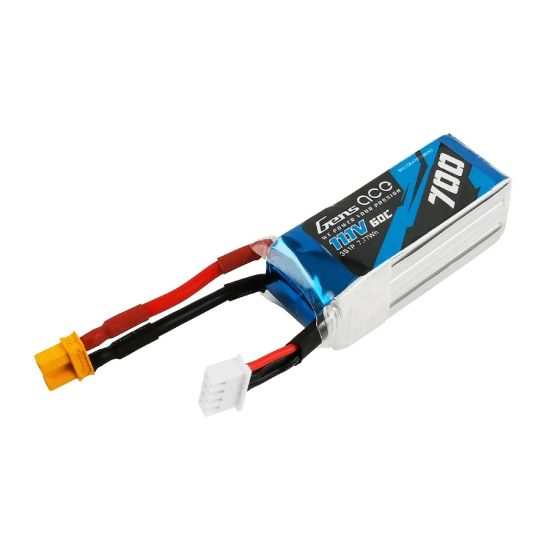 Gens Ace 700mAh 11.1V 60C 3S1P Lipo Akkupack mit XT30 für OMPHOBBY M2 & LOGO200