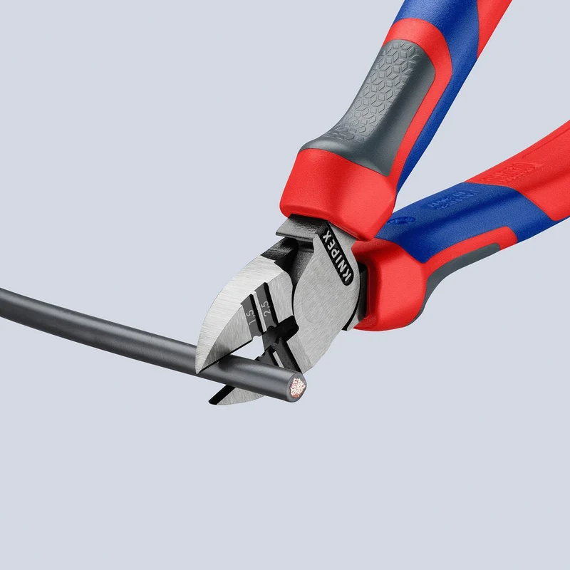 KNIPEX Abisolierseitenschneider 160 mm für 1,5 und 2,5 mm² Leiter, poliert