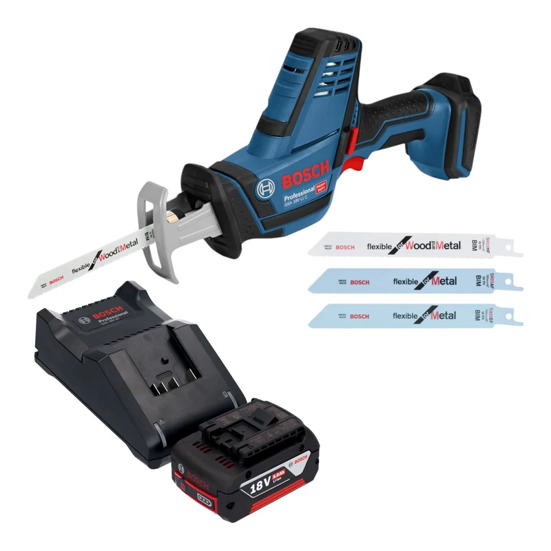 Bosch GSA 18V-LI C Professional Akku Reciprosäge Säbelsäge 18 V + 1x Akku 5,0 Ah + Ladegerät